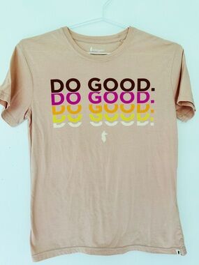 Cotopaxi Soft Pink Tee w/ "DO GOOD” Print